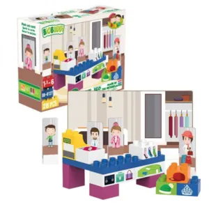 BioBuddi City Life LEGO Duploval kompatibilis építőjáték - Ruhabolt