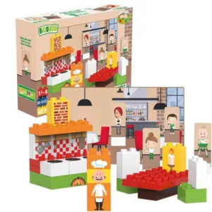 BioBuddi LEGO Duploval kompatibilis építőjáték - Étterem
