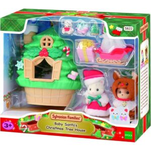 Sylvanian Families Karácsonyfaház kiegészítőkkel - limitált kiadású dobozban