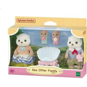 Sylvanian Families Tengeri vidra család babakocsival